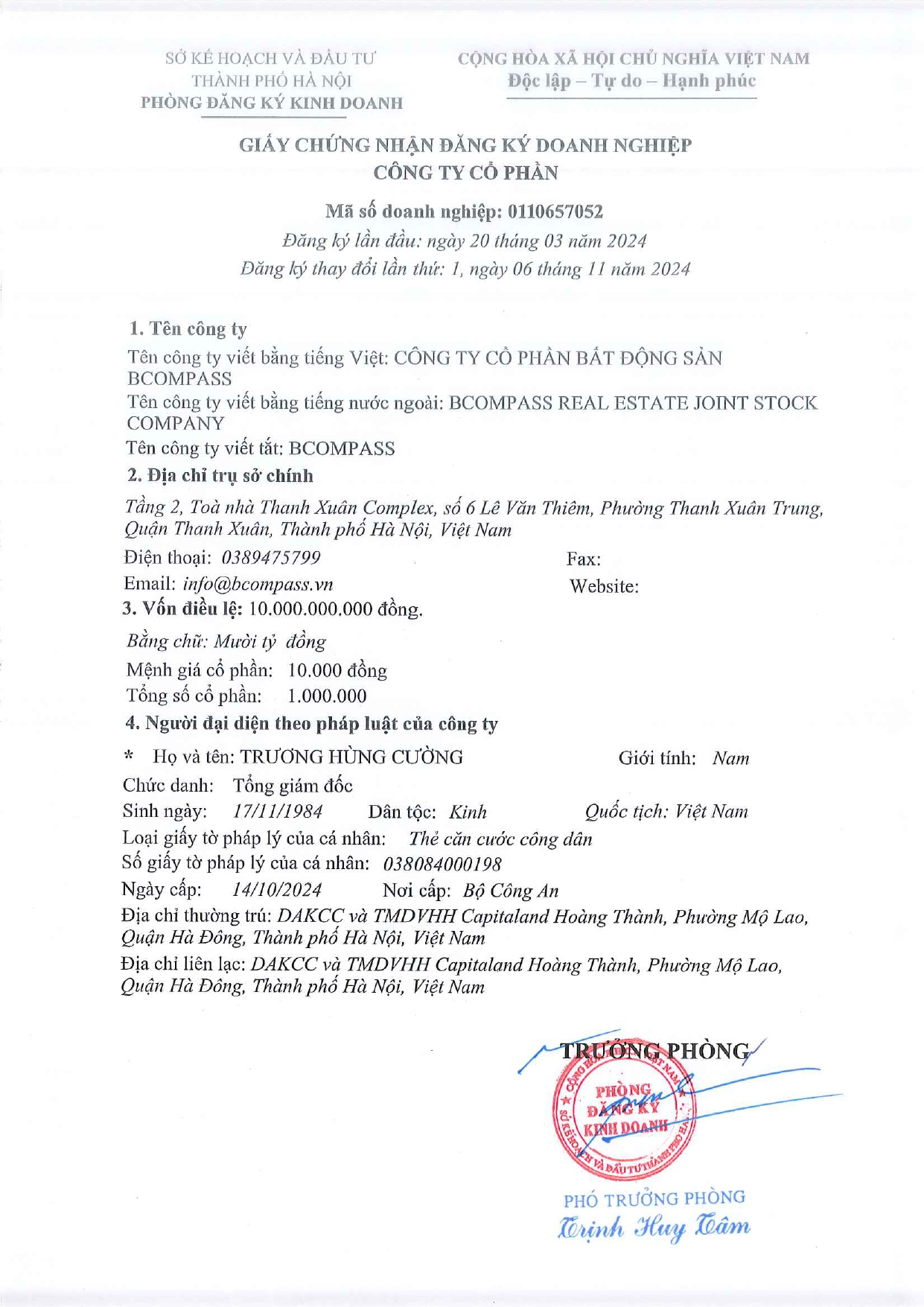 Giấy phép kinh doanh